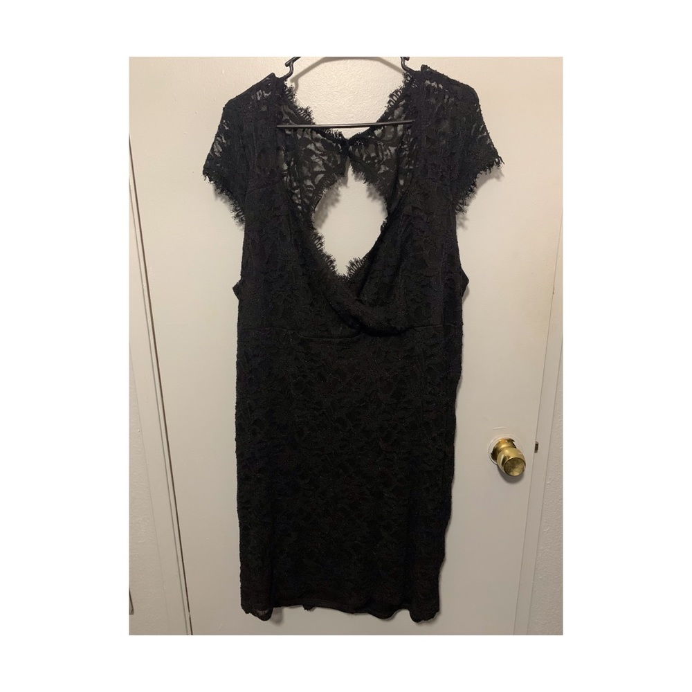 Black lace dress
